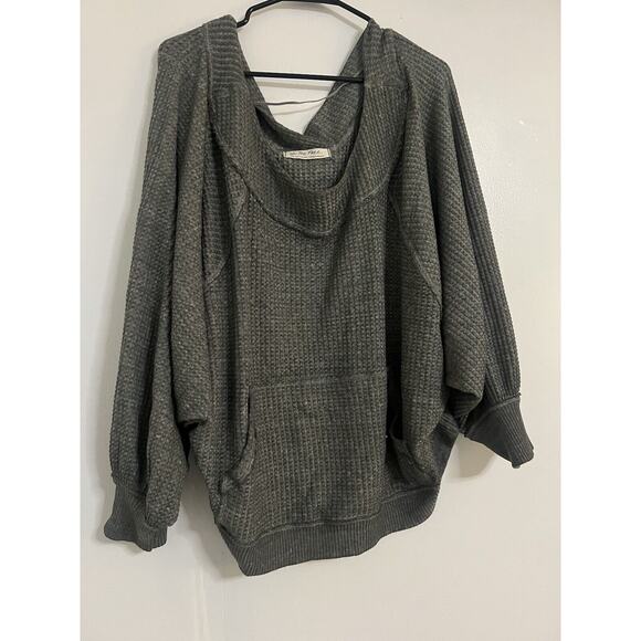 Free People "WE THE FREE" Womens Westend Thermal Top Oversized Slouchy Boho - Picture 3 of 8